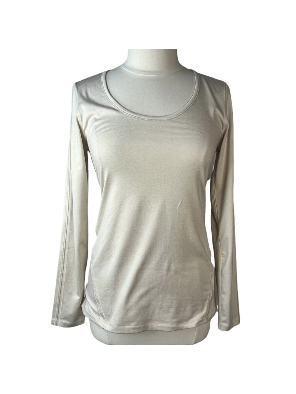 Hind Workout Long Sleeve Tshirt Medium Beige Tan Activewear Gym